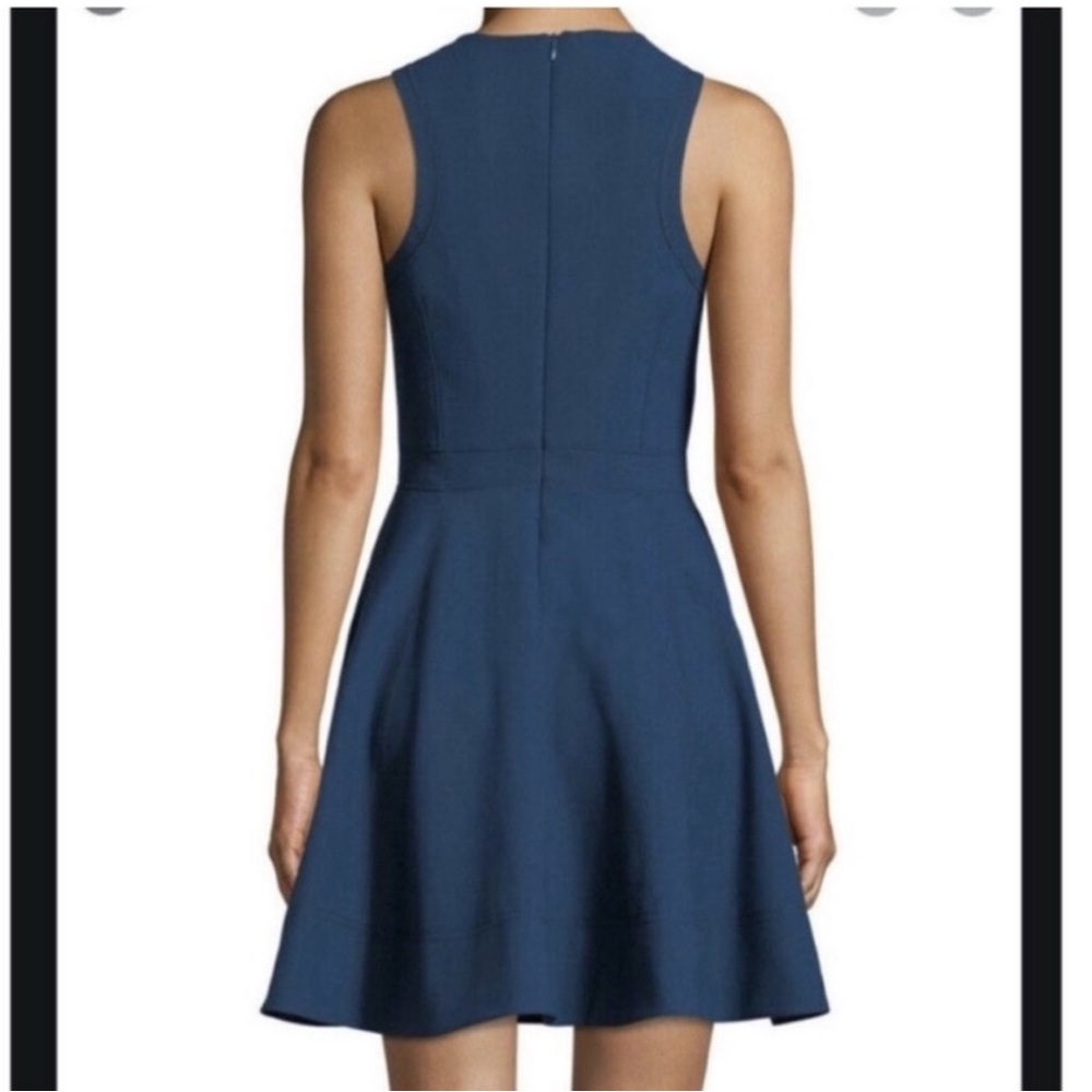 Fit and Flare teal Araceli dress in lapis - Picture 6 of 6